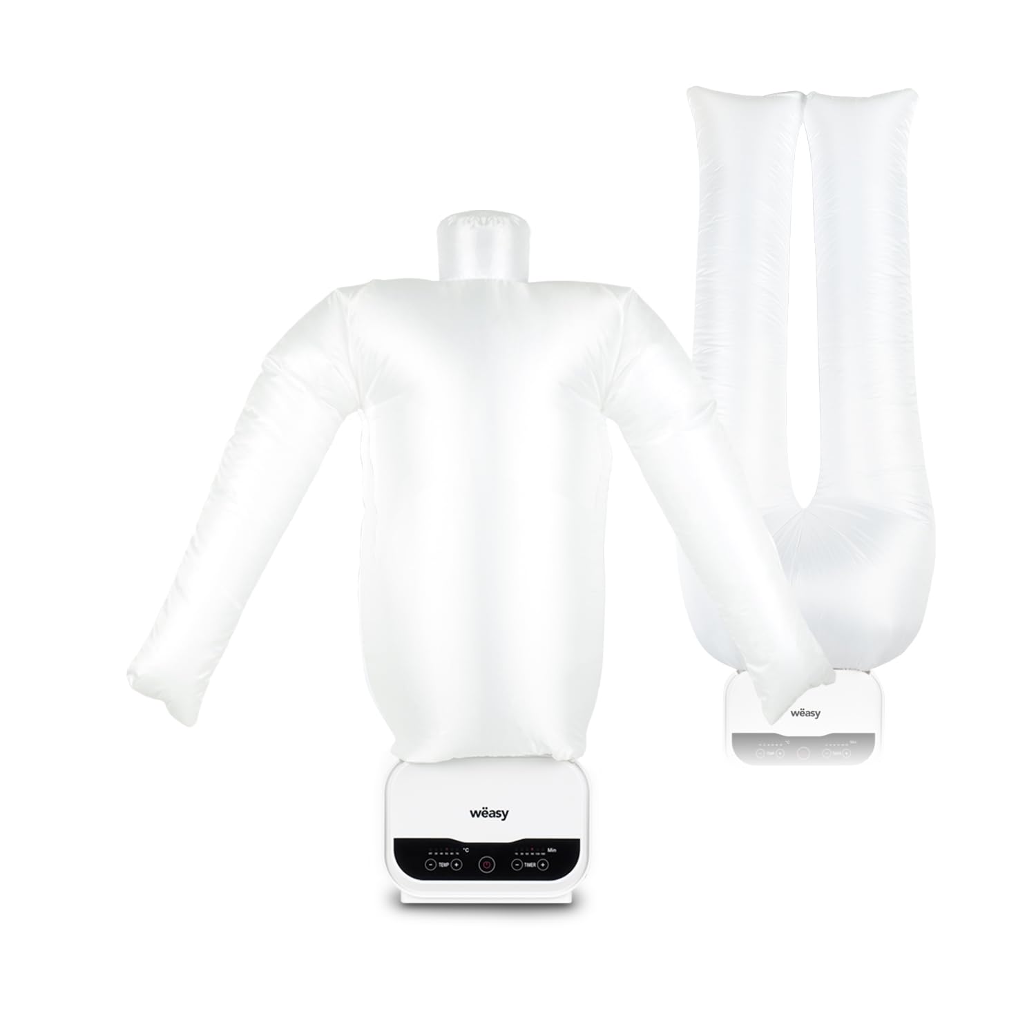 Wëasy Mannequin de Repassage Automatique Chemises et Linge IRO320, Séchage et Repassage, 5 Niveaux de Température, Minuteur Programmable